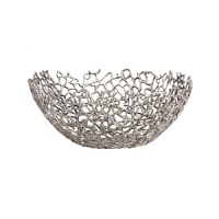 Organically molded under fire, this handmade bowl exudes metal artistry with a New York edge.