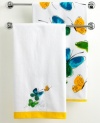 Butterflies dance together in harmony in the Flights of Fancy embroidered bath towel, inspired by American artist Vera Neumann's classic silk scarves. Featuring pure cotton.