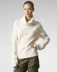 Crafted in a luxe blend of cashmere and wool, the classic turtleneck sweater exudes ultimate comfort and style. Crafted in a luxe blend of cashmere and wool, the classic turtleneck sweater exudes ultimate comfort and style.