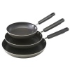 Farberware Aluminum Nonstick 8-Inch, 10-Inch and 11-Inch Dishwasher Safe Skillet Triple Pack