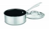 Cuisinart GGT19-18 GreenGourmet Tri-Ply Stainless 2-Quart Saucepan with Cover Cuisinart GGT19-18 GreenGourmet Tri-Ply Stainless 2-Quart Saucepan with Cover