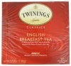 Twinings English Breakfast Tea, Tea Bags, 50-Count Boxes (Pack of 6)