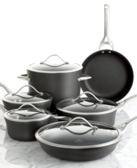 Champion cookware for the serious chef, the Contemporary set provides durable multi-layered nonstick surfaces with a heavy gauge aluminum core that conducts and distributes heat evenly and guarantees a mess-free clean up. Lifetime warranty. Champion cookware for the serious chef, the Contemporary set provides durable multi-layered nonstick surfaces with a heavy gauge aluminum core that conducts and distributes heat evenly and guarantees a mess-free clean up. Lifetime warranty.