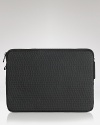 MARC BY MARC JACOBS laptop case constructed in durable, logo-embossed PVC.