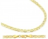 14k Yellow Gold Necklace Mariner Chain Mens Womens Solid 1.4mm , 16 inch
