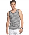 Your summer style is protected in the constitution with this striped tank from INC International Concepts: the right to bare arms.