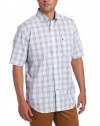 Nautica Men's Big-Tall Short Sleeve Wrinkle Resistant Glen Plaid