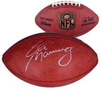 Eli Manning Signed Football - NFL Game Ball - Steiner Sports Certified - Autographed Footballs