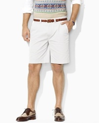 Subtly washed for a rugged, military-inspired look, the trim-fitting G.I. short is tailored in soft, durable cotton chino for lightweight comfort. Subtly washed for a rugged, military-inspired look, the trim-fitting G.I. short is tailored in soft, durable cotton chino for lightweight comfort.