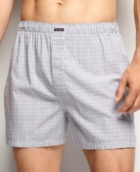 This comfortable, classic boxer offers the relaxed fit you're looking for. This comfortable, classic boxer offers the relaxed fit you're looking for.
