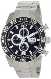 Invicta Men's 1012 II Collection Chronograph Black Dial Stainless Steel Watch Invicta Men's 1012 II Collection Chronograph Black Dial Stainless Steel Watch