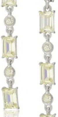 Judith Ripka Candy Triple Baguette Hanging Canary Drop Earrings Judith Ripka Candy Triple Baguette Hanging Canary Drop Earrings