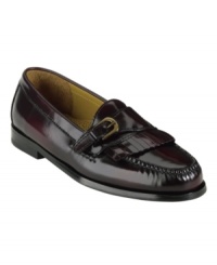 Stand on tradition when you slip into these men's dress shoes. This handsome, handsewn pair of men's loafers will lend a classic look to your dressy wardrobe. Imported. Stand on tradition when you slip into these men's dress shoes. This handsome, handsewn pair of men's loafers will lend a classic look to your dressy wardrobe. Imported.