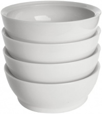 CaliBowl Non-Spill 28-Ounce Low Profile Bowl with Non-Slip Base, Set of 4, White CaliBowl Non-Spill 28-Ounce Low Profile Bowl with Non-Slip Base, Set of 4, White