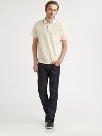 Ideal for transitional weather, shaped in incredibly soft, slim-fitting cotton jersey.Three-button placketChest patch pocketCottonDry cleanImported Ideal for transitional weather, shaped in incredibly soft, slim-fitting cotton jersey.Three-button placketChest patch pocketCottonDry cleanImported