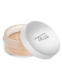 This 100% natural, long-wearing loose mineral powder gives buildable coverage with the benefit of sun protection while it evens out and brightens skin's tone.* Can be used as a primary foundation or for touch-ups.* Can be applied wet or dry* Ideal for all skin typesDirections: After removing the seal, close the top of the powder and tap upside down to release the perfect dose of powder.Using your Trish foundation brush for a sheer natural finish or a Professional Sponge for more concentrated coverage apply first where the most coverage is needed. When using a brush for application, press and sweep for the most natural finish. When applying with the Professional Sponge, dip and roll the sponge into the powder and press and roll onto the skin.Trish Tip: Dampen your professional sponge or brush to apply powder for additional spot coverage. This 100% natural, long-wearing loose mineral powder gives buildable coverage with the benefit of sun protection while it evens out and brightens skin's tone.* Can be used as a primary foundation or for touch-ups.* Can be applied wet or dry* Ideal for all skin typesDirections: After removing the seal, close the top of the powder and tap upside down to release the perfect dose of powder.Using your Trish foundation brush for a sheer natural finish or a Professional Sponge for more concentrated coverage apply first where the most coverage is needed. When using a brush for application, press and sweep for the most natural finish. When applying with the Professional Sponge, dip and roll the sponge into the powder and press and roll onto the skin.Trish Tip: Dampen your professional sponge or brush to apply powder for additional spot coverage.