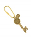 Keep yourself organized in saintly style. Vatican's key chain features an intricate filigree key featuring an engraving of the words, The Vatican Library Collection, and an oval-shaped charm featuring the Virgin Mary. Crafted in gold tone mixed metal. Approximate length: 2-1/2 inches.