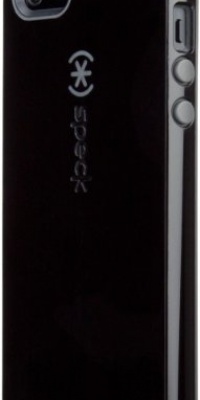 Speck Products CandyShell Glossy Case for iPhone 5 - Retail Packaging - Black/Slate Grey