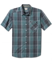 Great solo or layered, this Volcom plaid is the perfect addition to your shirt collection. Great solo or layered, this Volcom plaid is the perfect addition to your shirt collection.