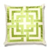 Trina Turk Embroidered Shanghai Links Pillow Green, 20 x 20