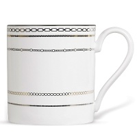 With Love is the first of Vera Wangs two new china patterns and is inspired by Vera Wangs iconic jewelry, Seven Days A Week I Love You: seven distinct, vintage inspired bands combined to tell the story of eternity and devotion. Gold and platinum are linked in intricate patterns that replicate the detail of each ring and when stacked together reinforce the story. The collection also includes stainless steel flatware and beautiful polished cut crystal stemware that coordinate with the dinnerware. Made in England. With Love is the first of Vera Wangs two new china patterns and is inspired by Vera Wangs iconic jewelry, Seven Days A Week I Love You: seven distinct, vintage inspired bands combined to tell the story of eternity and devotion. Gold and platinum are linked in intricate patterns that replicate the detail of each ring and when stacked together reinforce the story. The collection also includes stainless steel flatware and beautiful polished cut crystal stemware that coordinate with the dinnerware. Made in England.