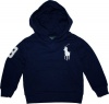 Polo Ralph Lauren Toddler Big Pony Fleece Pullover Hoodie, Navy, 4