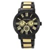 Vince Camuto Women's VC/5001GPBK Swarovski Crystal Accented Black and Gold-Tone Multi-Function Bracelet Watch