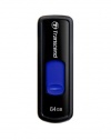 Transcend 64 GB JetFlash 500 Retractable USB Flash Drive - TS64GJF500E (Black)