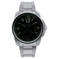 Cartier Calibre de Cartier Black Dial Stainless Steel Mens Watch W7100016 Cartier Calibre de Cartier Black Dial Stainless Steel Mens Watch W7100016