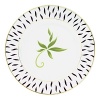Frivole combines daring originality with soft feminity to create a sophisticated design for the table. Sprawling leaf-work designs add exuberant elegance to this whimsical pattern. Coordinating colors of amethyst and sage with gold trim allow versatility when entertaining formally or casually.