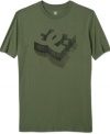 Living in the 3-D world. Get a new perspective with this cool graphic tee from DC Shoes.