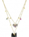 Betsey Johnson Morocco Adventure Cat and Mouse 2-Row Necklace