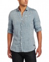 J.C. Rags Men's Button-Up Linen Shirt
