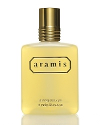 A brisk after shave splash that refreshes and tones a man's freshly shaven face, leaving a bracing sensation. A brisk after shave splash that refreshes and tones a man's freshly shaven face, leaving a bracing sensation.
