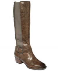 The worn-in detail on the tapered toe of Giani Bernini's Allcott boots lends rugged charm to this otherwise polished style. The worn-in detail on the tapered toe of Giani Bernini's Allcott boots lends rugged charm to this otherwise polished style.