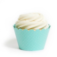 Dress My Cupcake Standard Tiffany Aqua Blue Cupcake Wrappers, Set of 12 Dress My Cupcake Standard Tiffany Aqua Blue Cupcake Wrappers, Set of 12