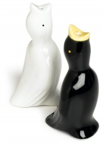 R & M Pie Bird Set of 2, One Each White and Black R & M Pie Bird Set of 2, One Each White and Black