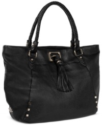 It's business critical to look fashioista fabulous, and this roomy carryall from Elliot Lucca gets the job done. Luxe leather is accented with golden hardware, while the sized-right shape totes all your 9-to-5 essentials with ease. It's business critical to look fashioista fabulous, and this roomy carryall from Elliot Lucca gets the job done. Luxe leather is accented with golden hardware, while the sized-right shape totes all your 9-to-5 essentials with ease.