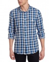 Calvin Klein Jeans Men's Flicker Plaid Long Sleeve Woven