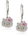 Hello Kitty Sweet Statement Princess Sterling-Silver Earrings