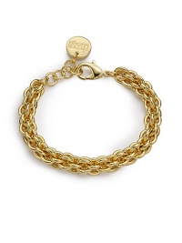 THE LOOKA polished, tailored chain with the rich look of ropeLobster claspTHE FITLength, about 6¾ plus 1 extenderTHE MATERIAL18k gold platingORIGINMade in Italy THE LOOKA polished, tailored chain with the rich look of ropeLobster claspTHE FITLength, about 6¾ plus 1 extenderTHE MATERIAL18k gold platingORIGINMade in Italy