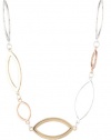 Nine West Mix It Up Open Link Collar Necklace, 18