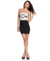 In a hot bandage style, this GUESS mini dress is perfect for a super sultry date look!