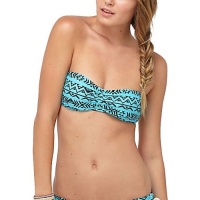 Roxy Abstract Tribal Shirred Bandeau Swimsuit Top 2012 Roxy Abstract Tribal Shirred Bandeau Swimsuit Top 2012