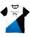 Liven up your casual style with this slim-fit t-shirt from Nautica.