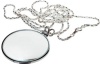 SE Necklace Magnifier - 2in, 5x Power w/36in Silver Chain