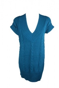 Alfani Womens Short Sleeve Tunic Cable Knit Sweater Alfani Womens Short Sleeve Tunic Cable Knit Sweater