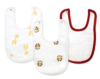 Aden + Anais 100% Cotton Muslin Little Bib, 3 Count, Safari Friends Aden + Anais 100% Cotton Muslin Little Bib, 3 Count, Safari Friends