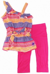Beverly Hills Polo Club Infant 3-24M Girls Spring Stripped Pink Top Pants Beverly Hills Polo Club Infant 3-24M Girls Spring Stripped Pink Top Pants
