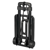 Strap on your heavy load and go with this lightweight, wheeled utility cart. Elastic cord keeps loads up to 77 lbs in place. Handle extends and locks into place for easy use. Folds flat for compact storage. Ideal for home or travel. Strap on your heavy load and go with this lightweight, wheeled utility cart. Elastic cord keeps loads up to 77 lbs in place. Handle extends and locks into place for easy use. Folds flat for compact storage. Ideal for home or travel.
